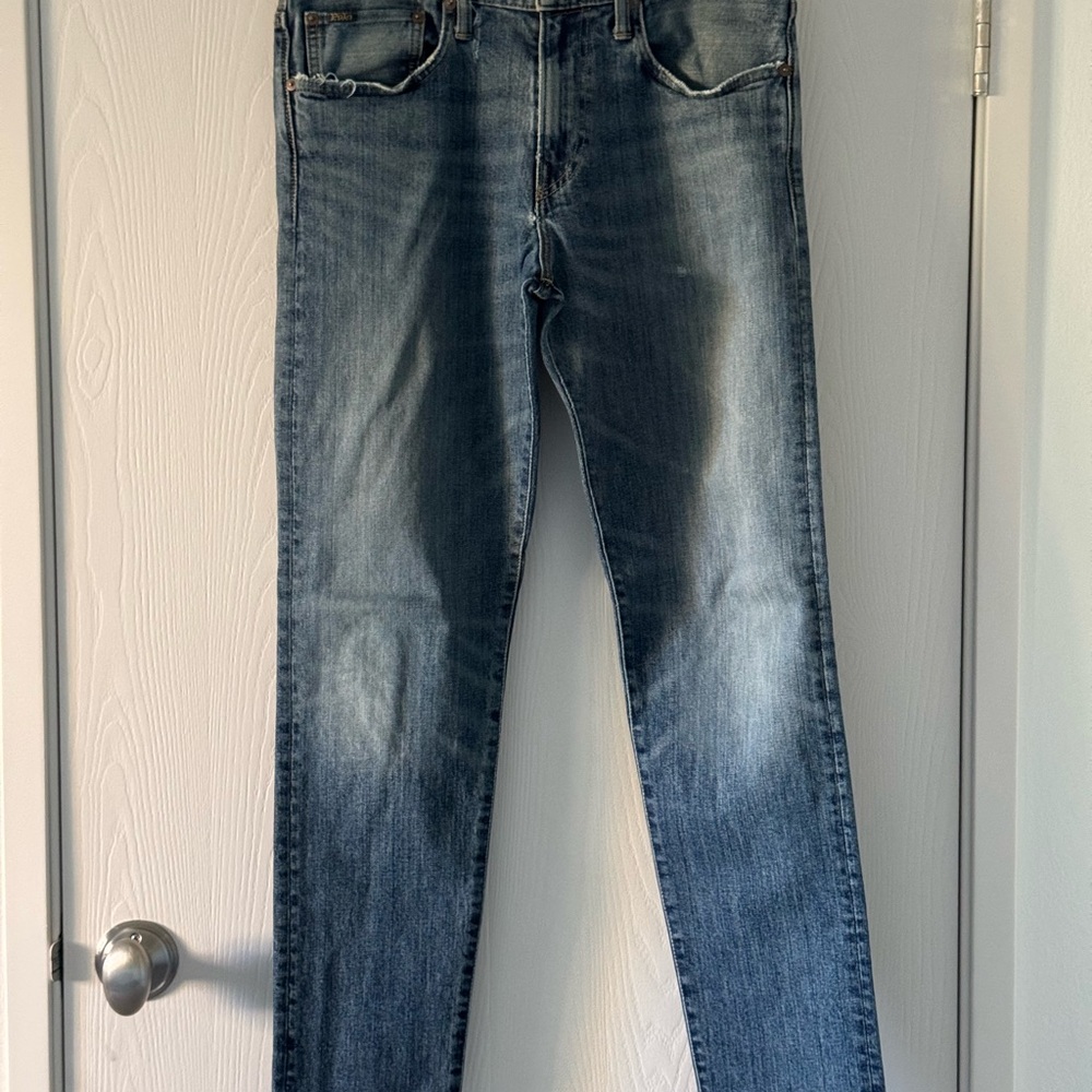 Ralph Lauren Men's Eldridge Skinny Blue Jeans